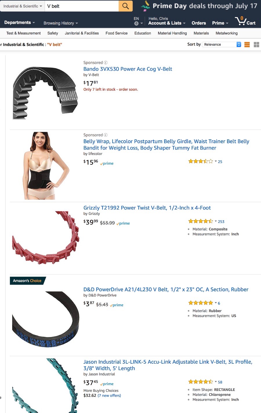 Amazon V-Belts